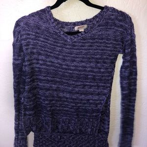 Purple Long Sleeve Sweater
